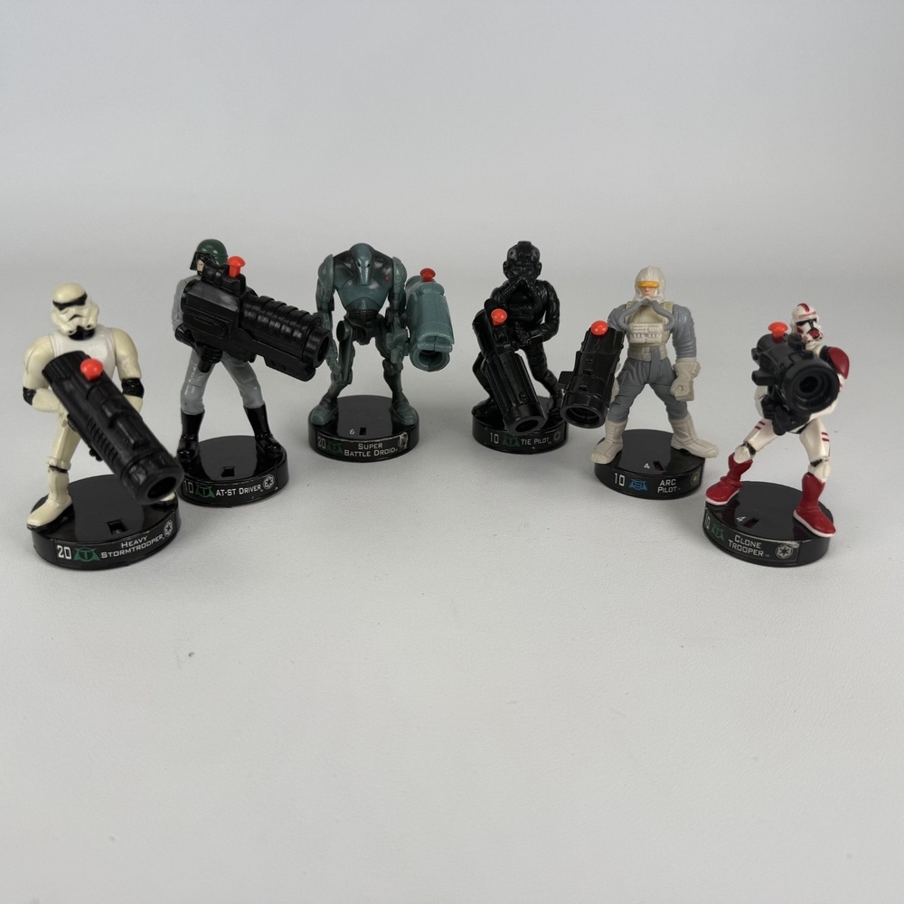 Hasbro 2005 Star‎ Wars Attactix - Lot of 6 Figures